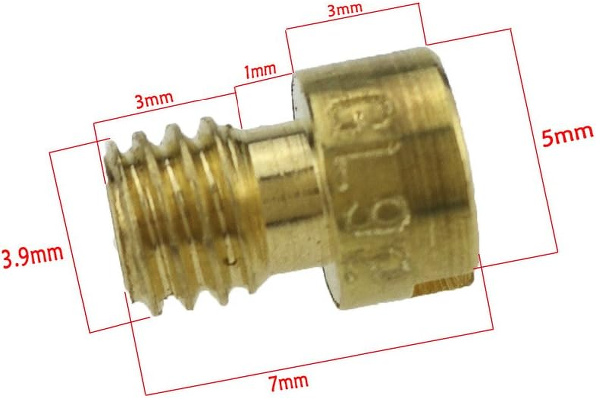 Glixal GY6 49Cc 50Cc 80Cc 100Cc CVK Carburetor Carb Main Jet 139QMB 139QMA #78#80#85#87#88#90#92#94#96#98 (10 Pcs Set) image number 4