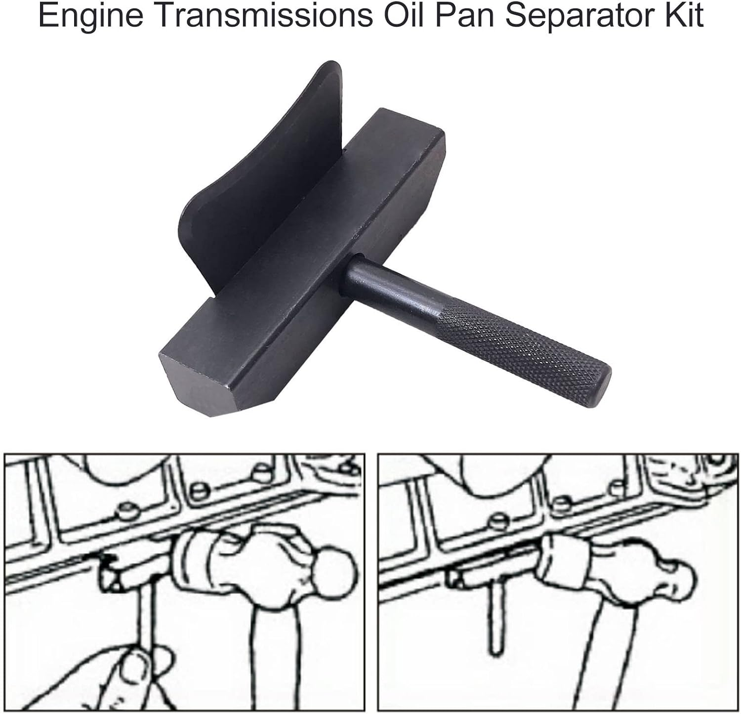 Oil Pan Separator Tool Engine Transmissions Oil Pan Separator Kit Oil Pan Seal Cutter Removal Tool Car Tool image number 2