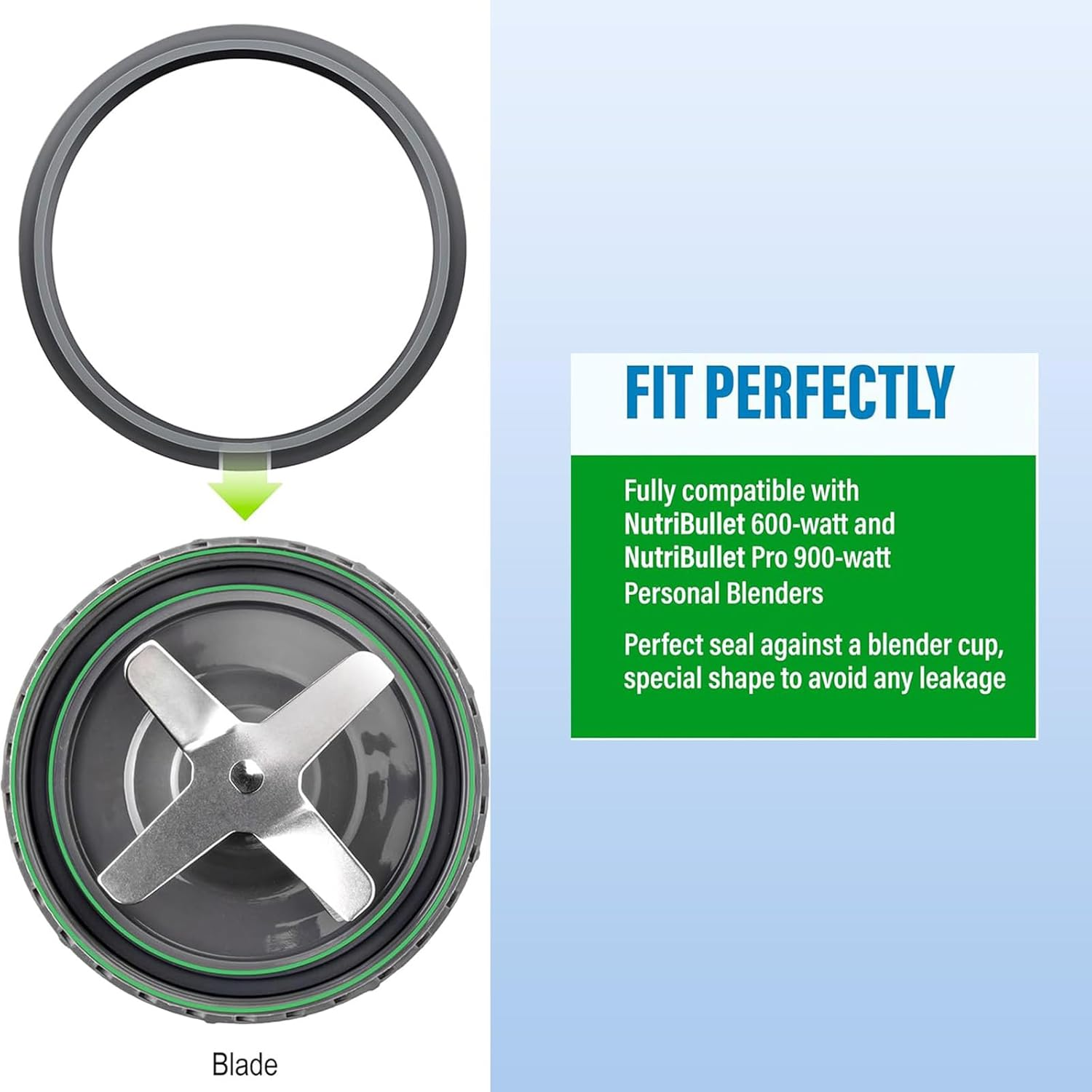 4Pcs Blender Seal Gaskets Silicone Ring O-Ring 600W/900W Juicer Blender Accessories，Nutribulletr Replacement Parts image number 3