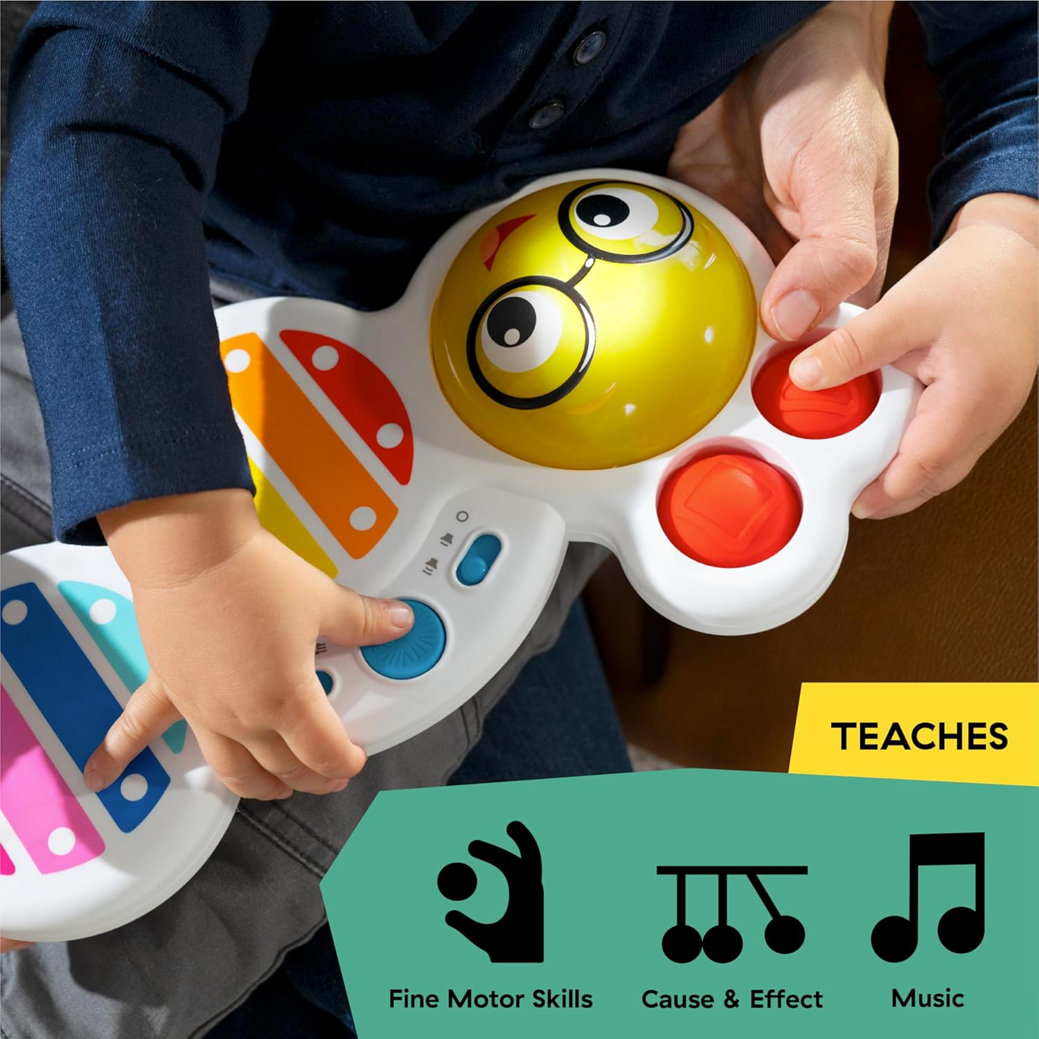 Baby Einstein Cals Curious Keys Xylophone Musical Toy, with Music and Lights - Age 12+ Months image number 4