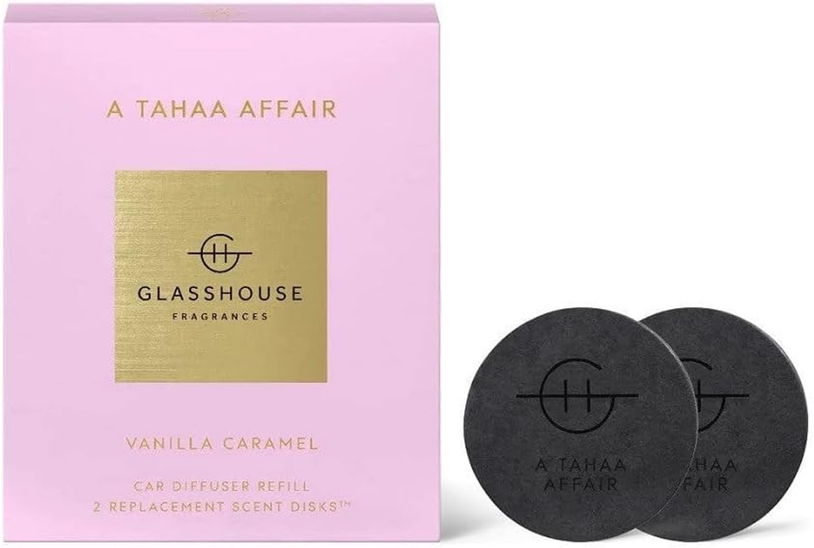 Glasshouse Fragrance a Tahaa Affair Car Diffuser Scent Disk (Pack of 2)