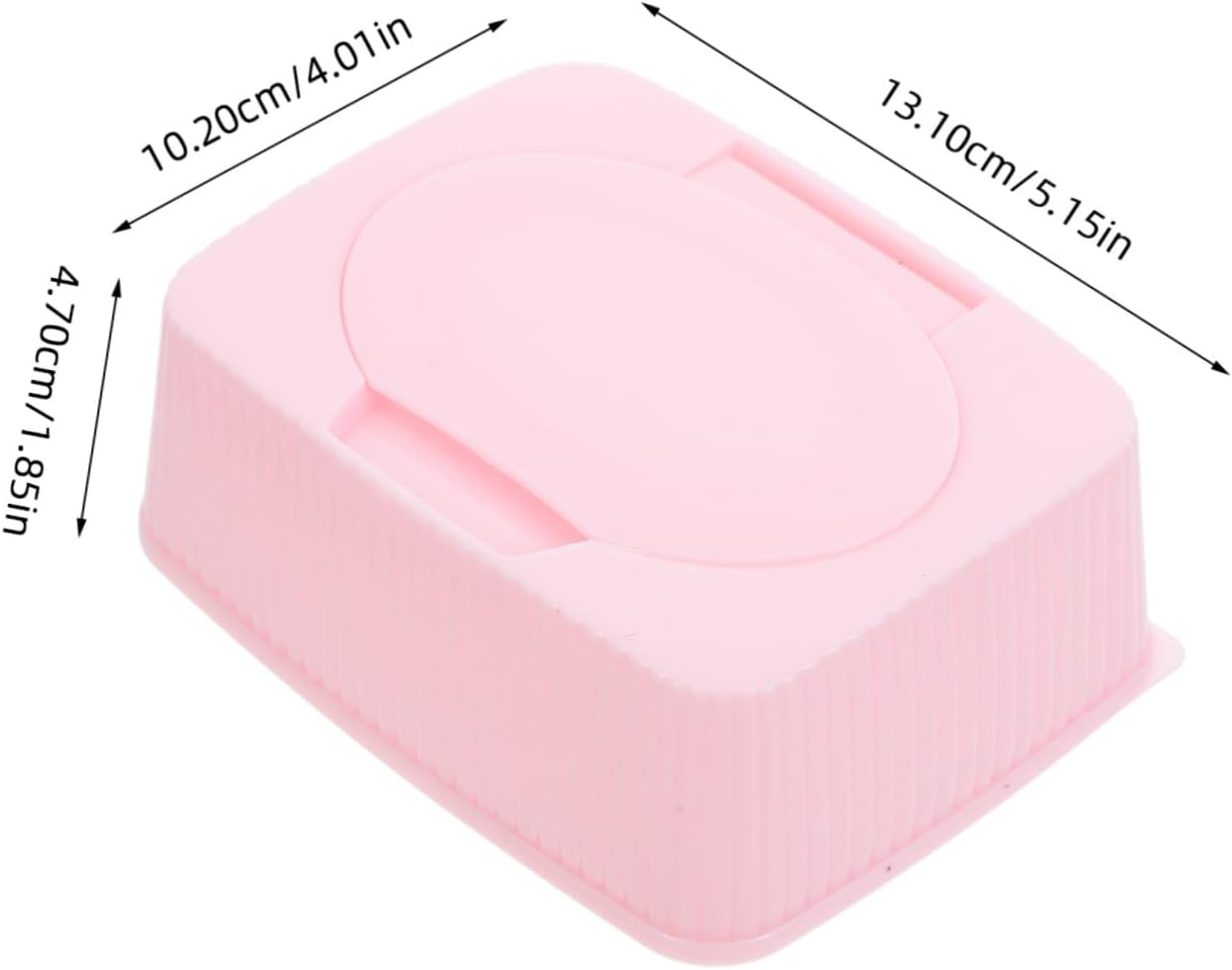 Wet Wipes Storage Box Pink Dustproof Dispenser for Nursery Bathroom Travel Wipes Dispenser Container image number 1
