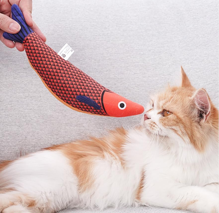 AHGXG - Catnip Toy, 3PCS Cat Chew Toys, Bite Resistant Catnip Toys with Bell Inside, Plush Cartoon Kitten Teething Interactive Toy for Cats image number 6