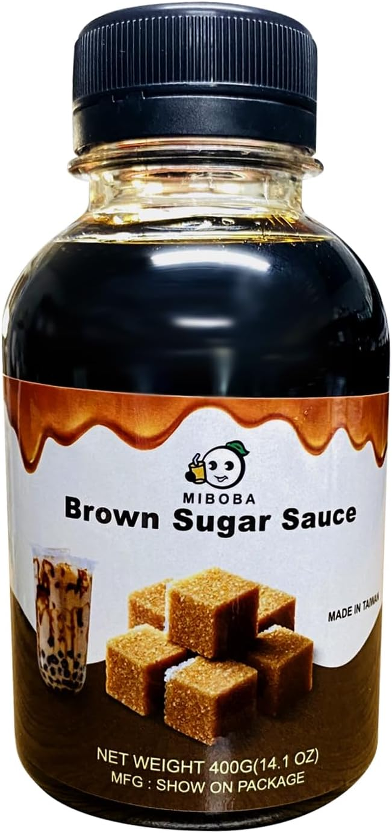 Brown Sugar Syrup for Bubble Tea Hanging Cup, Beverage Black Brown Sugar Syrup Drink Wall Hanging - 400G / 14.1Oz image number 4