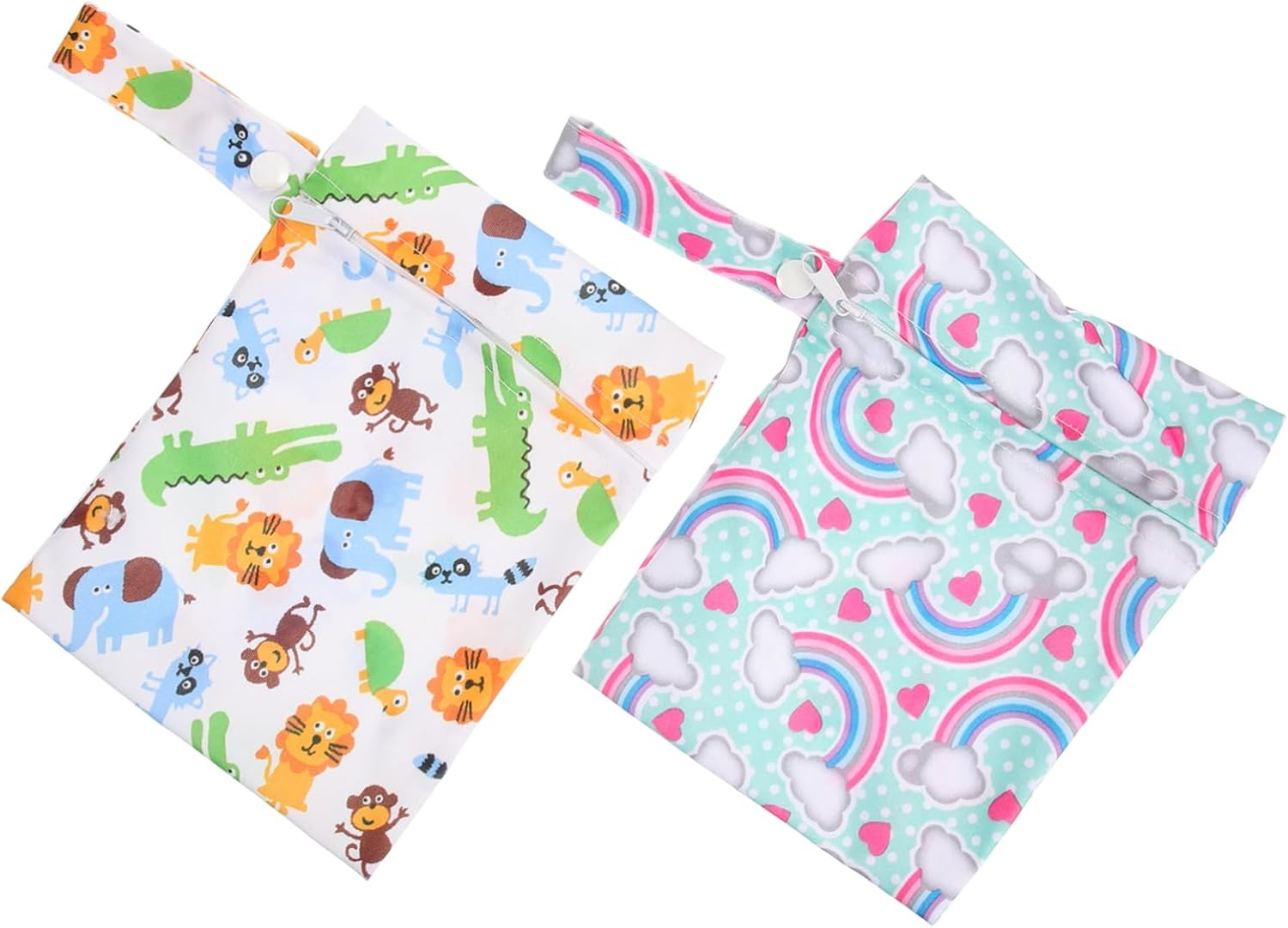 2Pcs Diaper Storage Pouches for Travel Camping and Nursery Multi-Functional Organizer for Cloth Diapers Breast Pads and Essentials image number 4