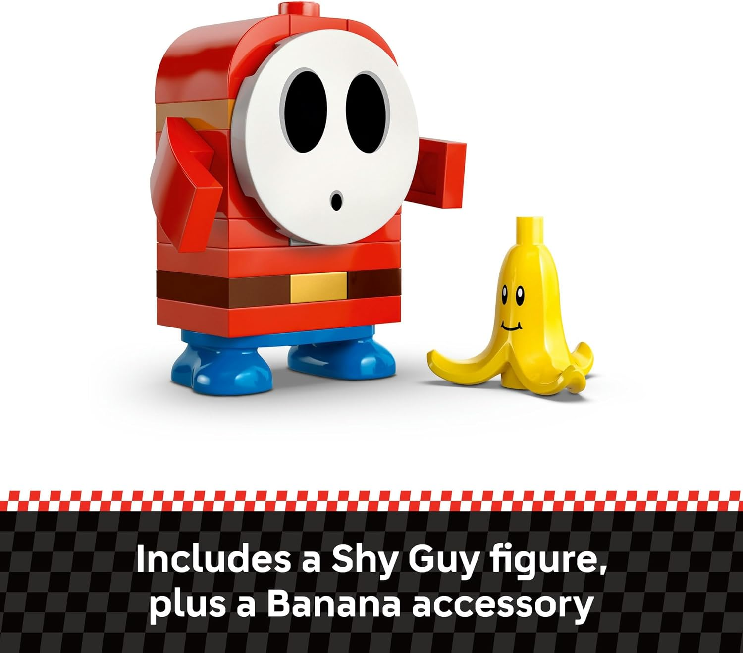 LEGO&reg; Super Mario&trade;: Mario Kart&trade; &ndash; Shy Guy & P-Wing 72045 Toy Building Set, Fun Birthday Toy Idea for Boys, Girls and Any Gamers Aged 7 Years Old and Over, Nintendo&reg; Character Playset image number 1
