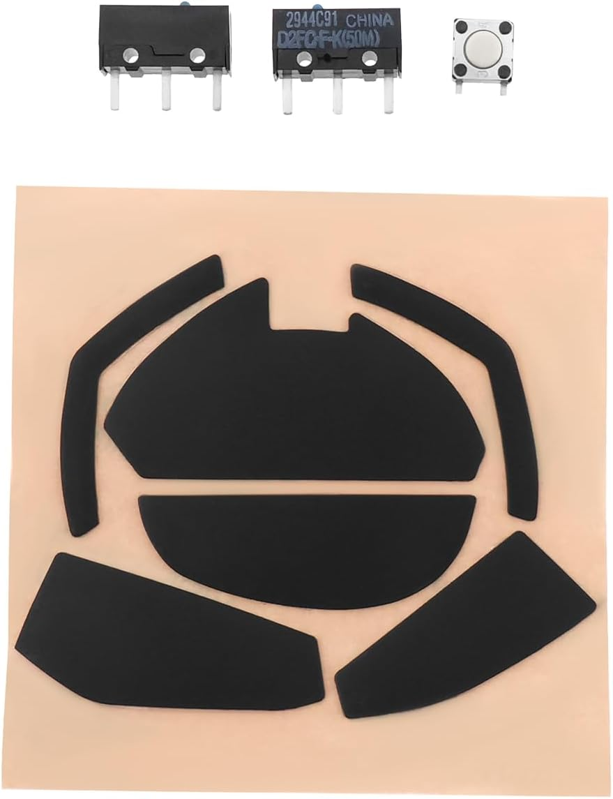 YINETTECH 1 Set Mouse Feet and R L Switches and Middle Click Compatible with Logitech G602 image number 3