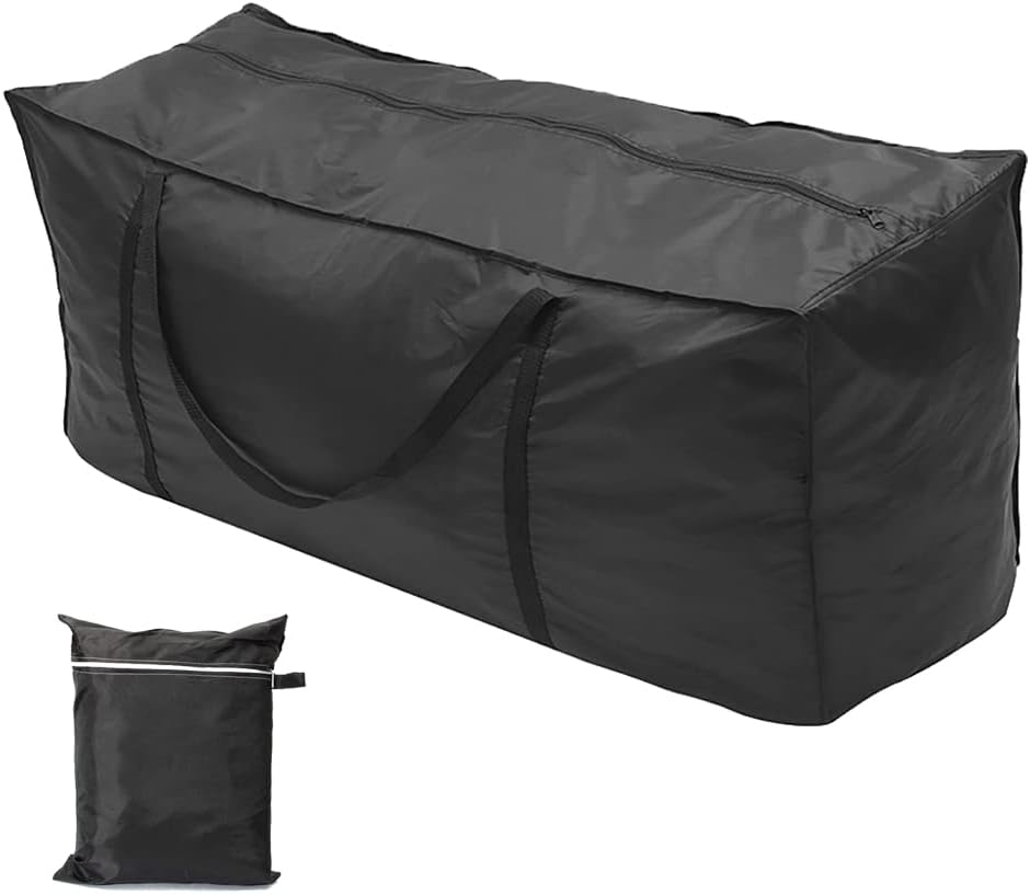 Gicov Patio Cushion Storage Bag Waterproof Extra Large Outdoor Furniture Bag Christmas Tree Storage Bag with Zipper and Handle Indoor Home Multi-Function Organizer (122X39X55Cm) image number 4