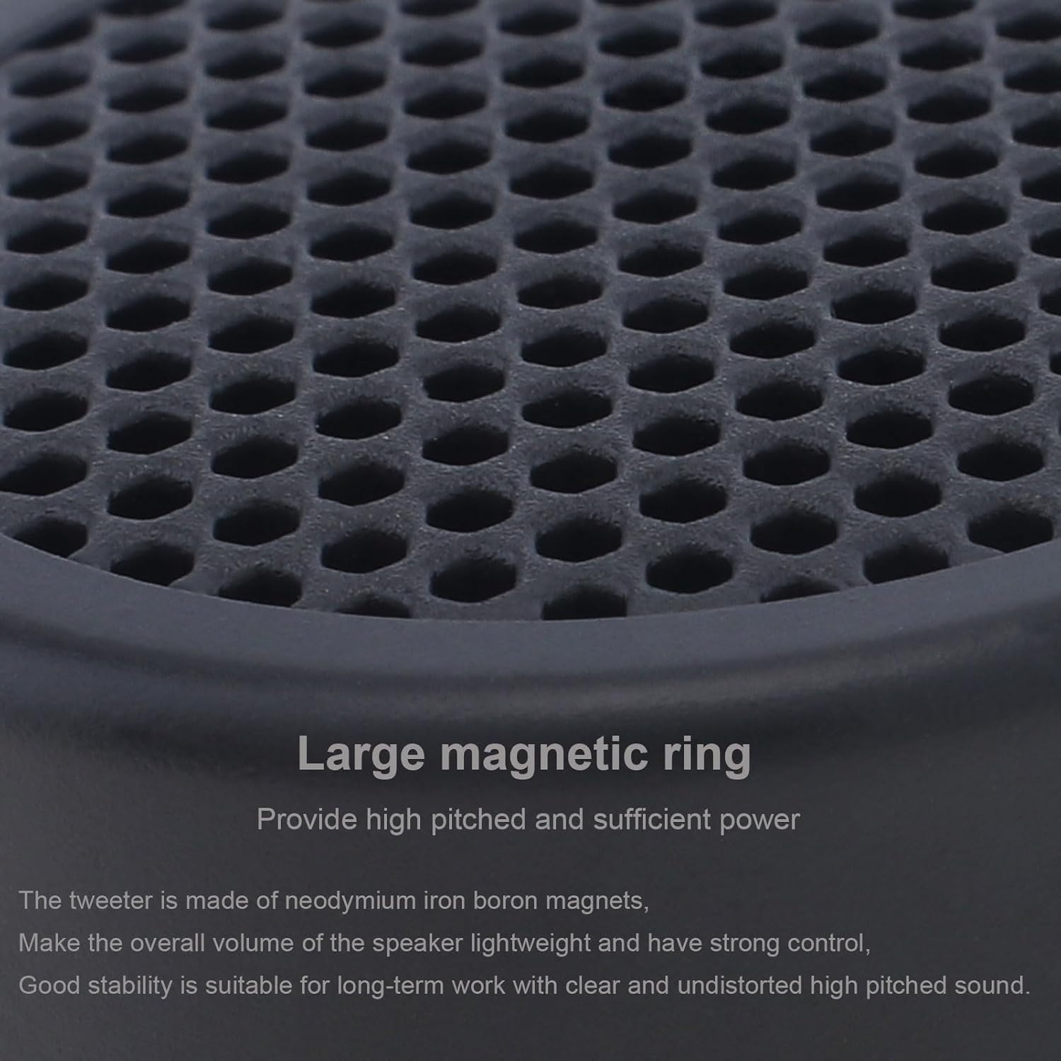 Car Tweeters, 2Pcs 500W High Efficiency Mini Dome Tweeter Speakers for Car Audio System image number 2