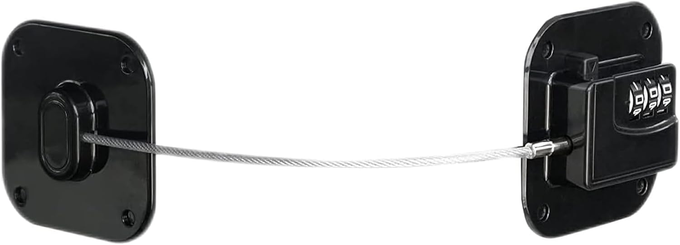 Cupboard Lock, Password Lock for Refrigerator Cabinets and Drawers, Easy Install, No Keys Needed (Black-1Pack) image number 2