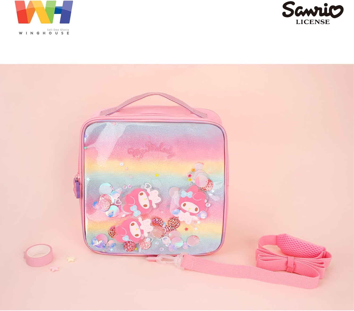 Sanrio Toddler Safety Harness Backpack &ndash; Cinnamoroll, Kuromi & My Melody | Anti-Lost Bag with Leash Strap for Kids | Kawaii Character Travel Daypack | Official Sanrio image number 6