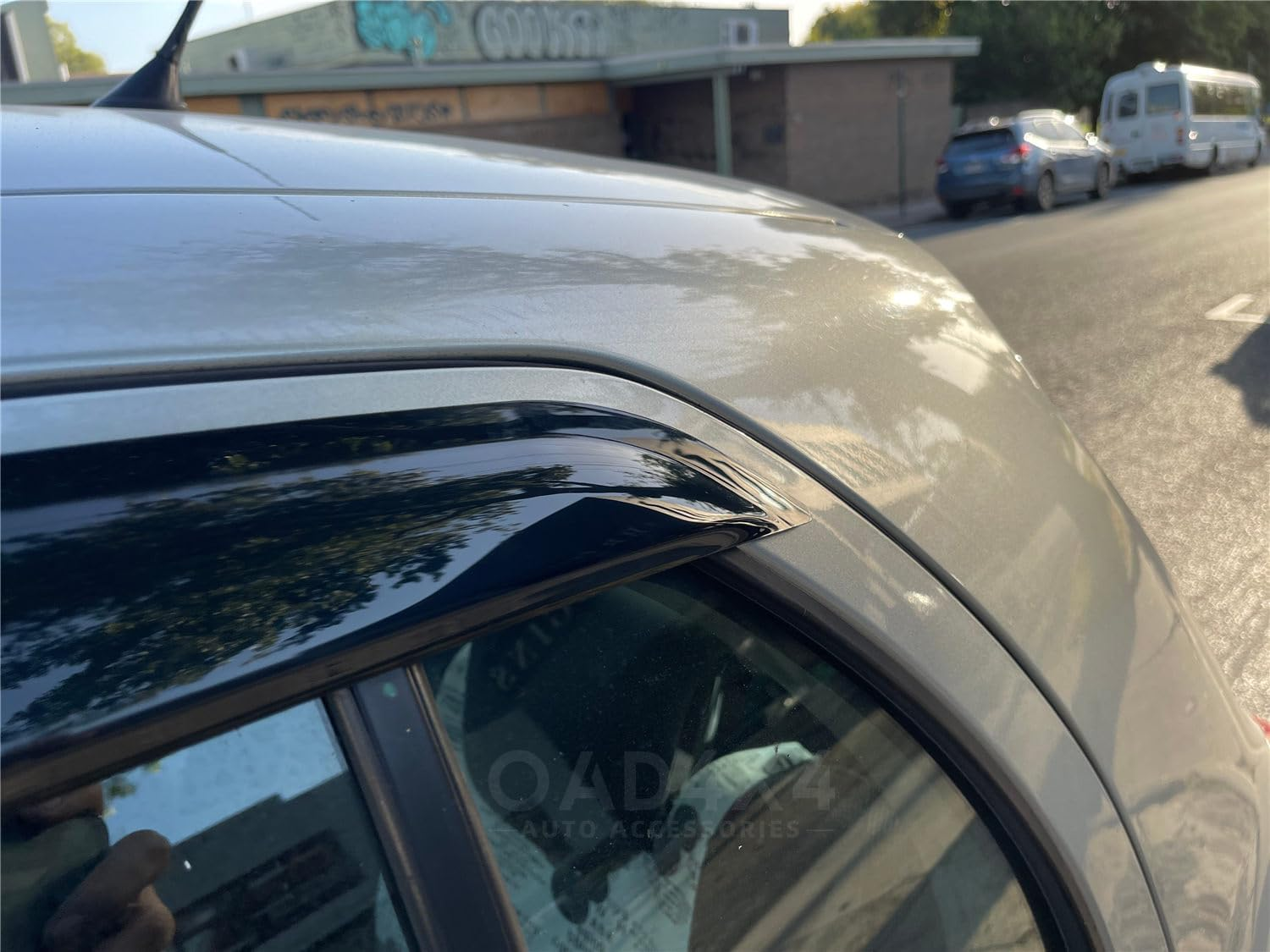 OAD4X4 Weathershields Compatible with Toyota Yaris Hatch 2005-2011, Weather Shields Window Visors Wind Deflectors Sun Rain Guard 4PCS Set image number 3