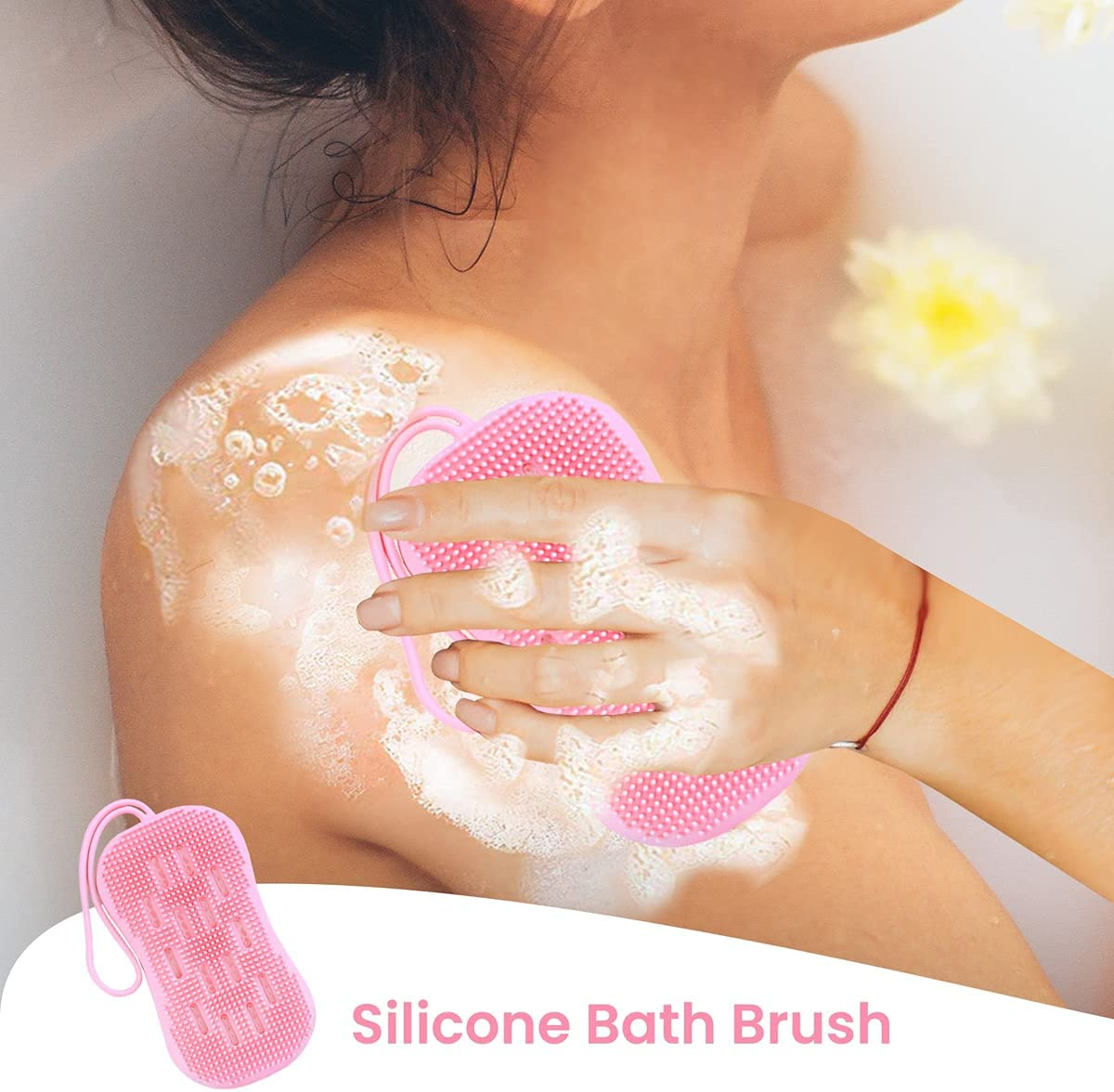 Silicon Body Scrubbers, Back Brushes for Showering, Shower Scrubber for Body, Body Scrubbers for Use in Shower, Back Cleaner for Shower for Women and Men image number 1