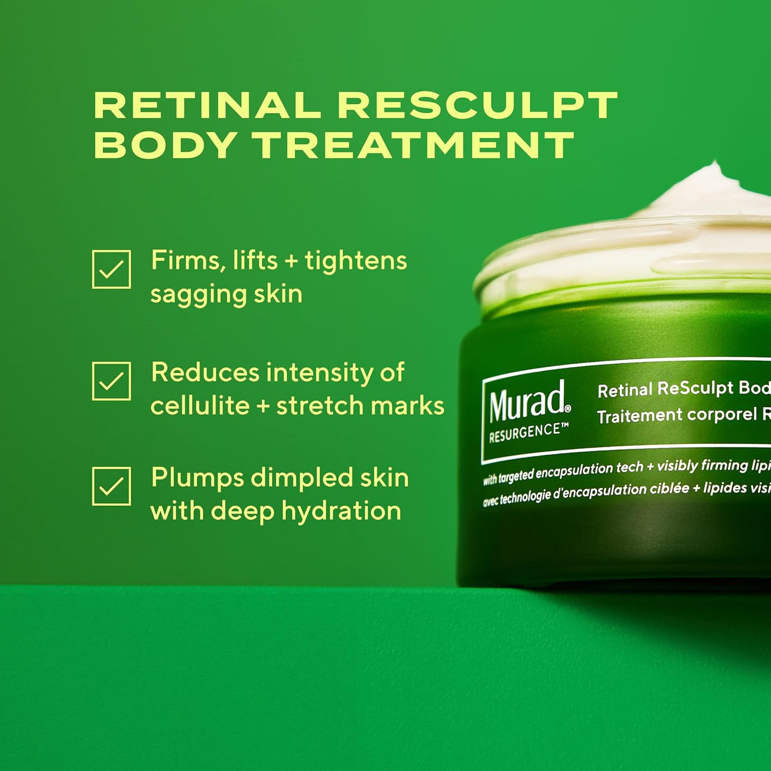 Murad Retinal Resculpt Body Treatment 148 Ml - Advanced Retinol Body Lotion for Skin Tightening and Firming, Targets Crepey Skin, Cellulite and Stretch Marks, Anti-Ageing Hydrating Body Moisturiser image number 3
