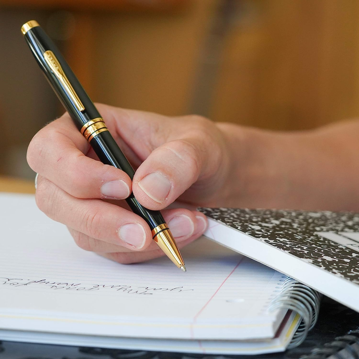 Cross Coventry Ballpoint Pen, Blue Lacquer with Chrome Finish