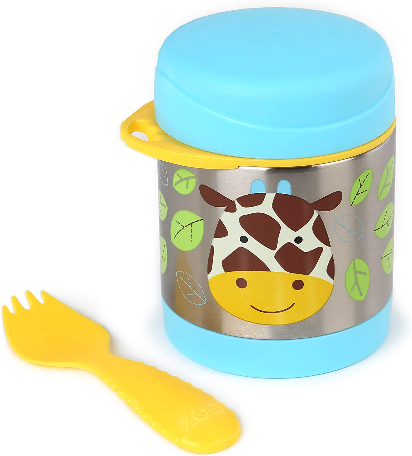 Skip Hop Baby Zoo Insulated Food Jar and Spork Set, Jules Giraffe image number 1