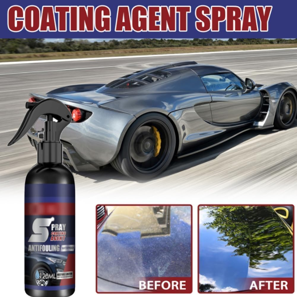 2Pcs Multi Functional Coating Renewal Agent,Car Cleaner Spray,3 in 1 High Protection Quick Car Coating Spray image number 4