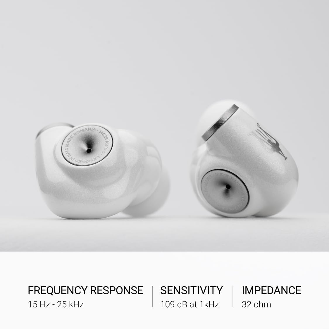 MEZE AUDIO Alba | Wired In-Ear Monitor Headphones for Audiophiles | USB-C Adapter Included | Widely Compatible | Noise Isolating | Ergonomic Metal Chassis