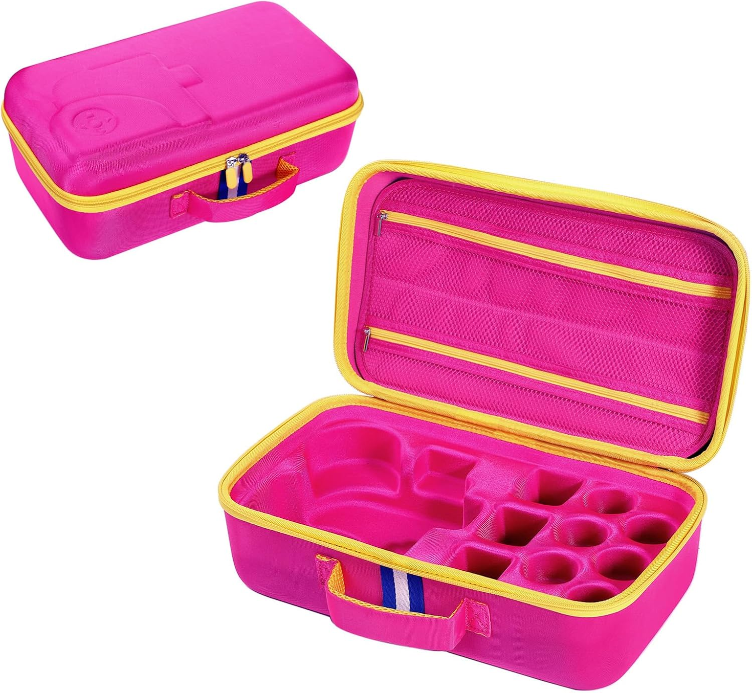 Hard Shell Case for Little Tikes Story Dream Machine Books Starter Set, Many Story Collection, Storytime/Little Golden Book Toys Storage Travel Bag (Pink, Large) image number 3