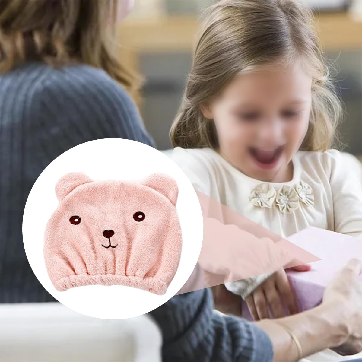 Enwye Quick Dry Coral Fleece Hair Towel Bag Absorbent Towel Suitable for All Hairstyles Easy to Use image number 3