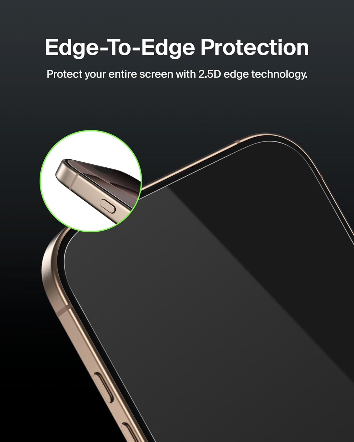 Belkin Screenforce Temperedglass Screen Protector for Iphone 17 Scratch-Resistant Impact Protection W/Included Easy Align Tray for Bubble Free Application - 2 Pack