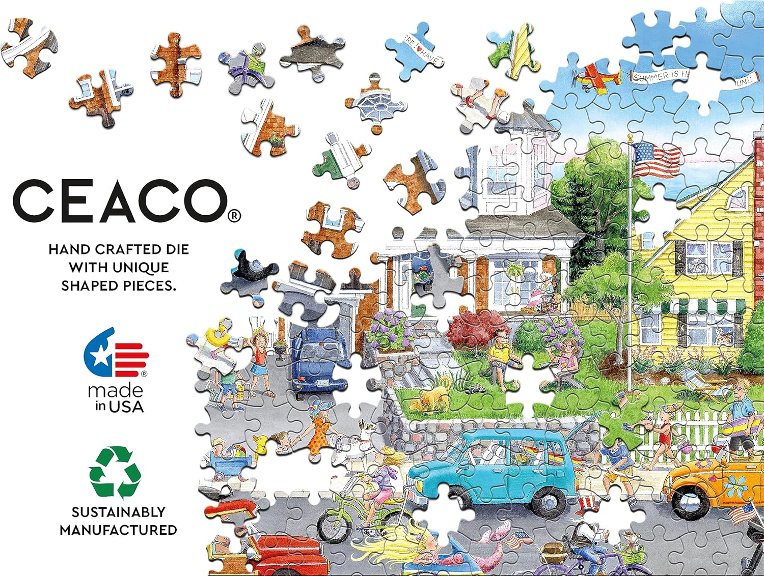 Ceaco - Summer by the Beach - 300 Piece Jigsaw Puzzle image number 1