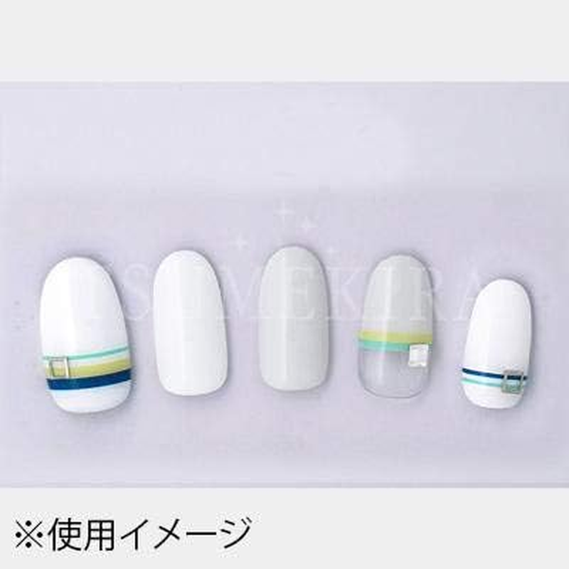 TSUMEKIRA ES-CST-102 Nail Stickers, Colorful Stripes 2 image number 2