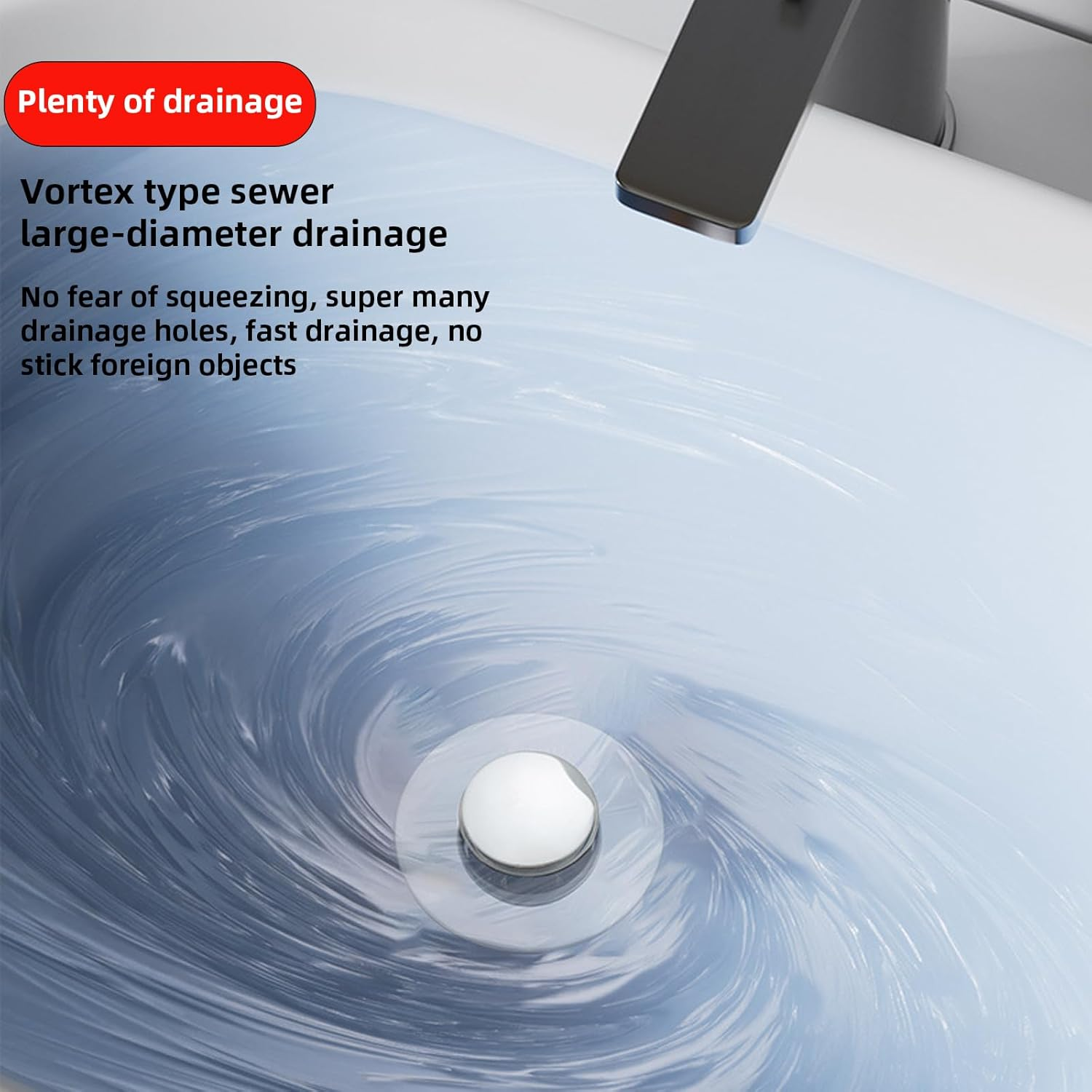 Hzqzaoan 2 Pack Bathroom Sink Drain Plug Stopper 38Mm - Chrome Click Clack Pop up Sink Plug for Bathroom Vanity, Universal Waste Drain Stopper Sink Plug for Kitchen/Bathroom Sink