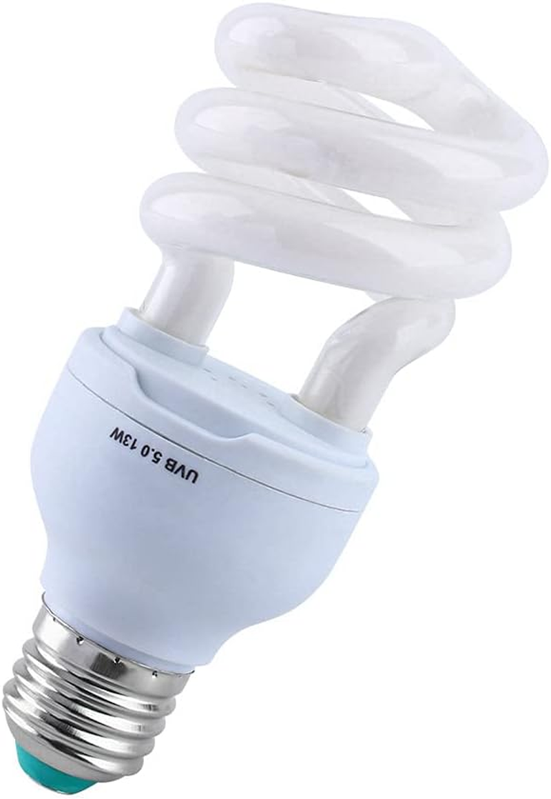 13W UVB 5.0 E27 Base Energy Saving Tortoise Snake Reptile Light Bulb UV Lamp for Reptile Terrariums image number 4