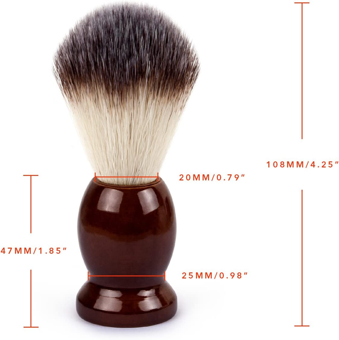 QSHAVE 100% Best Original Pure Badger Hair Shaving Brush Handmade. Real Wood Base. Perfect for Wet Shave, Safety Razor, Double Edge Razor image number 3