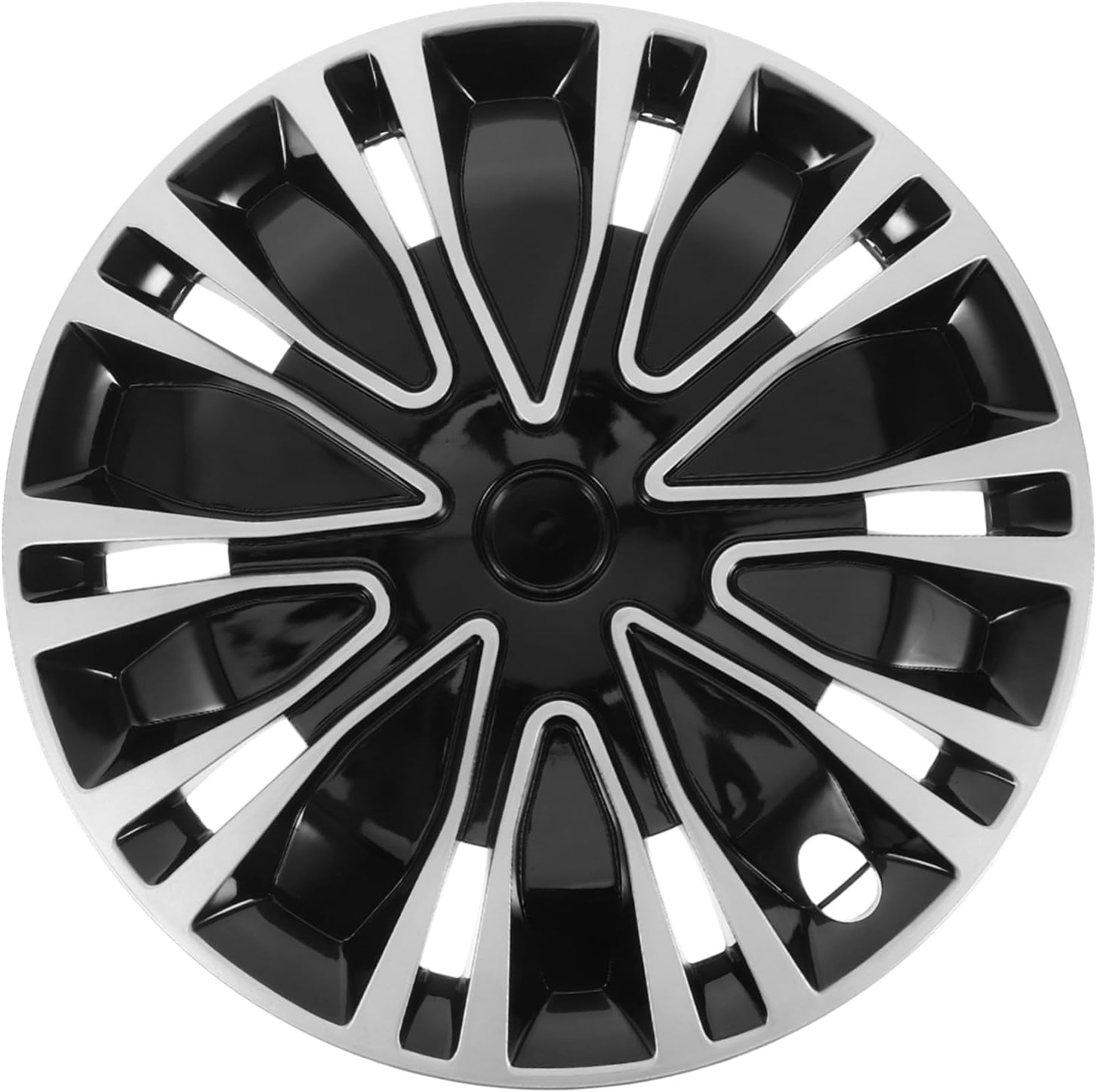 Alipis Decorative Wheel Hub Covers Replacement Hubcaps for 18.3-Inch Steel Rims Silver Black Automotive Truck SUV Wheel Rim Cover Car Accessories image number 4