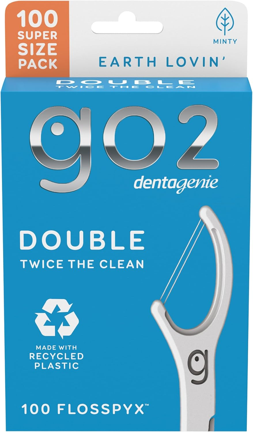 Dentagenie GO2 Double Flosspyx Minty 100 Super Size Pack image number 2
