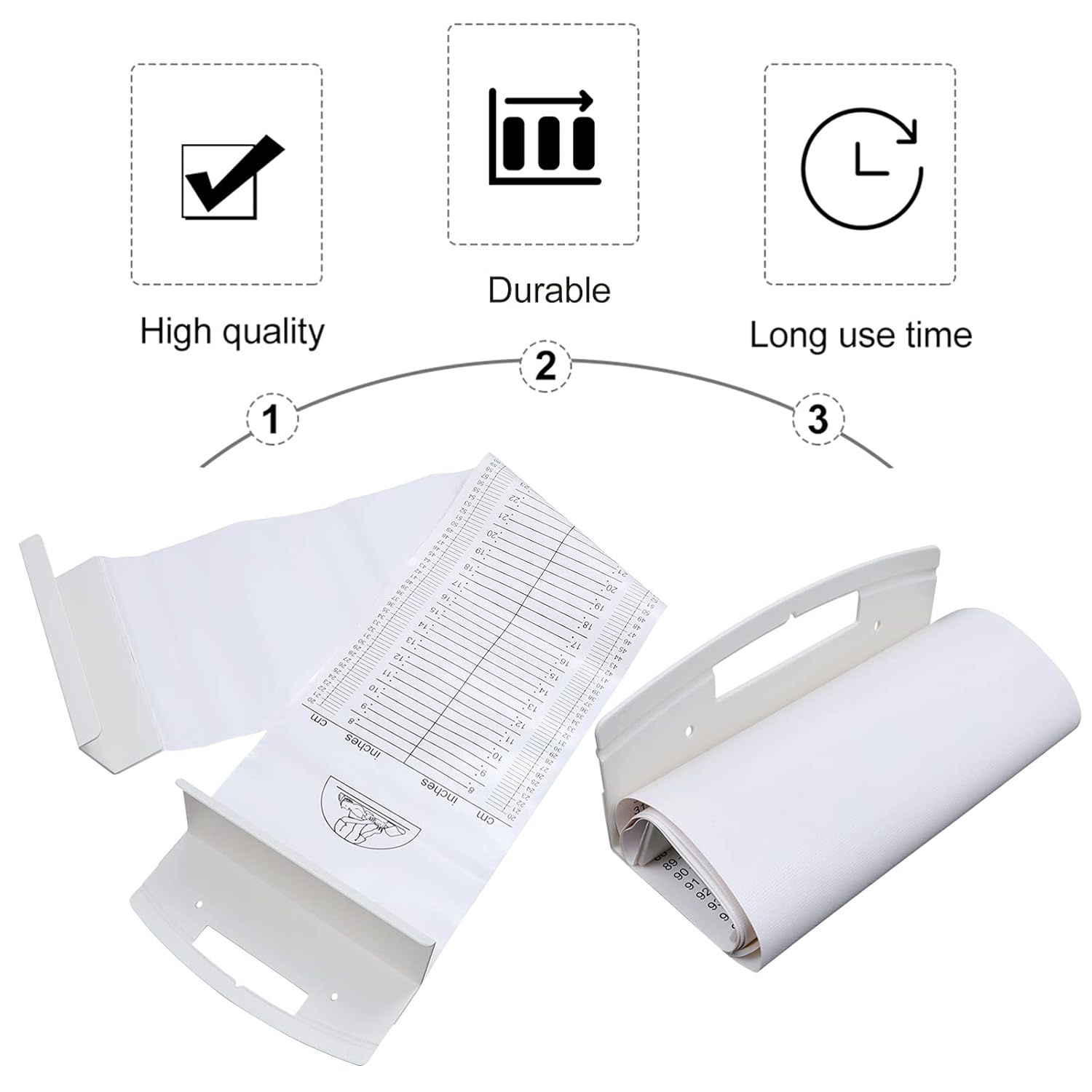 Balacoo Baby Height Measuring Mat: Safe Soft Infantometer Height Ruler for Newborns, Toddlers & Infants - Washable Baby Growth Chart for Home Use & Visits image number 1