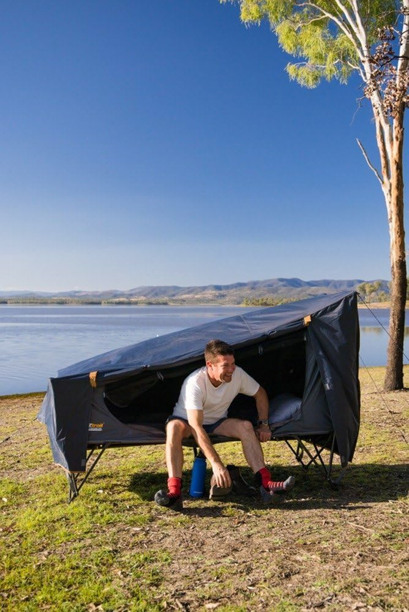 Oztrail Easy Fold Blockout 1 Person Stretcher Tent image number 4