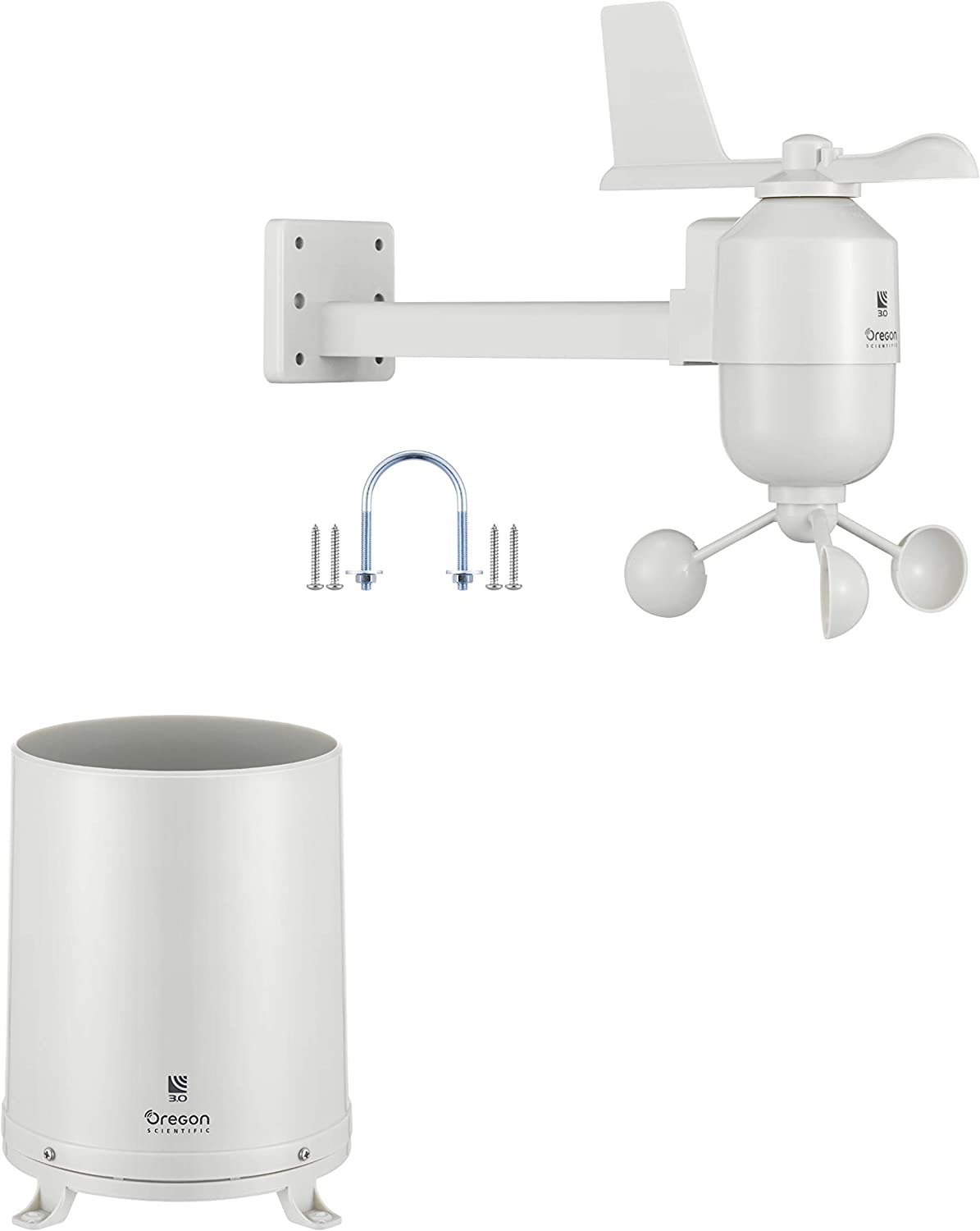 Oregon Scientific WMR86NX Professional Weather Station with Black and White Display, Grey, Single image number 6