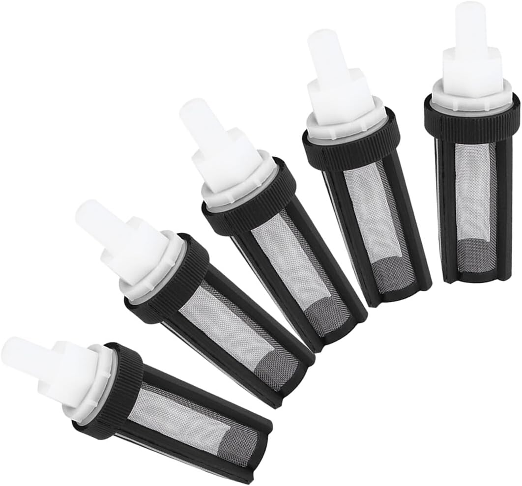 5Pcs Water Inlet Hose Filter for Submersible Pumps Stainless Steel Mesh Strainer with Silicone Tube Fit Debris Blocking Rust-Resistant Micro Pump Filter image number 5