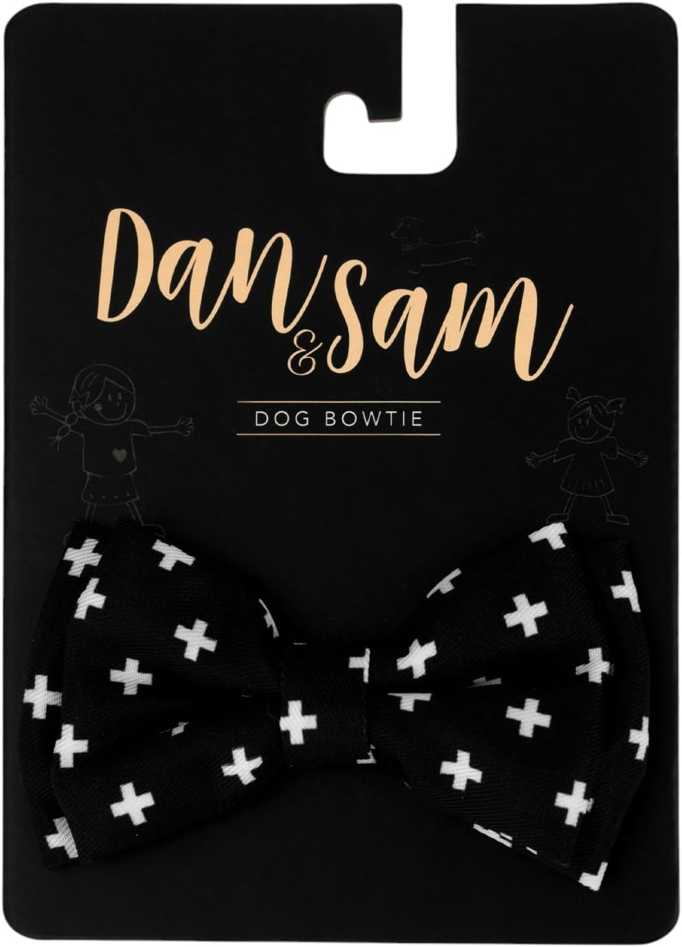 Dan & Sam Crossways Bowtie, Stylish Removable Design, Adds Flair to Everyday Outfits, Ideal for Daily Wear or Special Occasions, Easy Collar Attachment, Secure Fit, Coordinates with Accessories image number 2