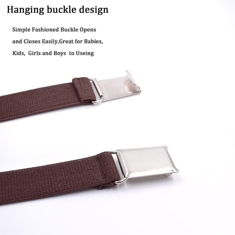 Kids Buckle Belt Kid Adjustable Elastic Belt Boy Stretch Belt for Children Boys Girls - Beige image number 7