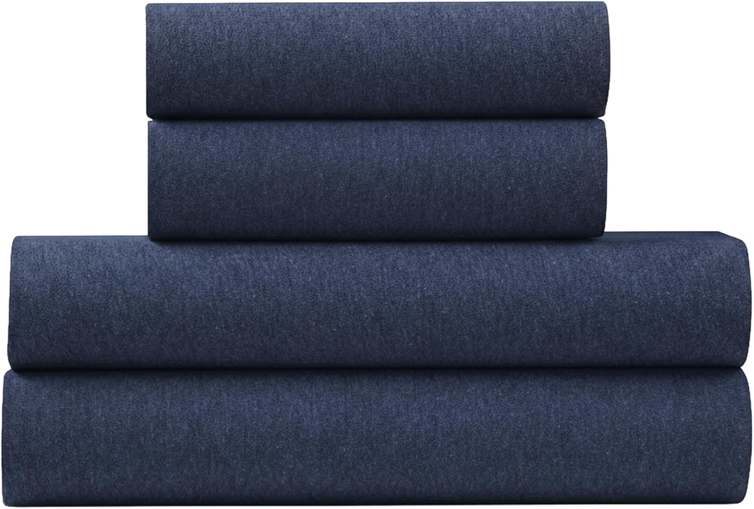 U.S. Polo Assn. All Season, Soft and Cozy T-Shirt Material, 1800 Thread Count 4-Piece Heather Jersey Sheet Set image number 3