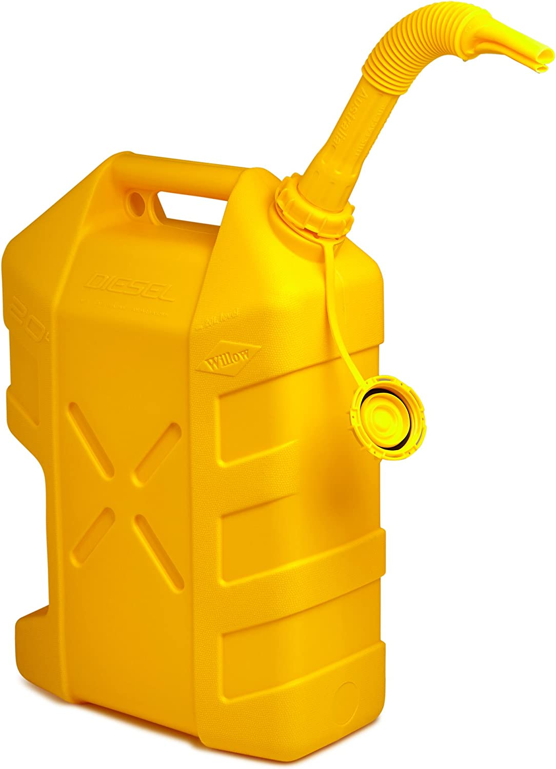 Willow Diesel Can, Yellow, 20 Liter Capacity