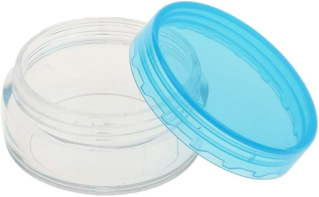 5Pcs 10G Cosmetic Empty Jars Pots Eye Shadow Face Cream Powder Container - Blue image number 6