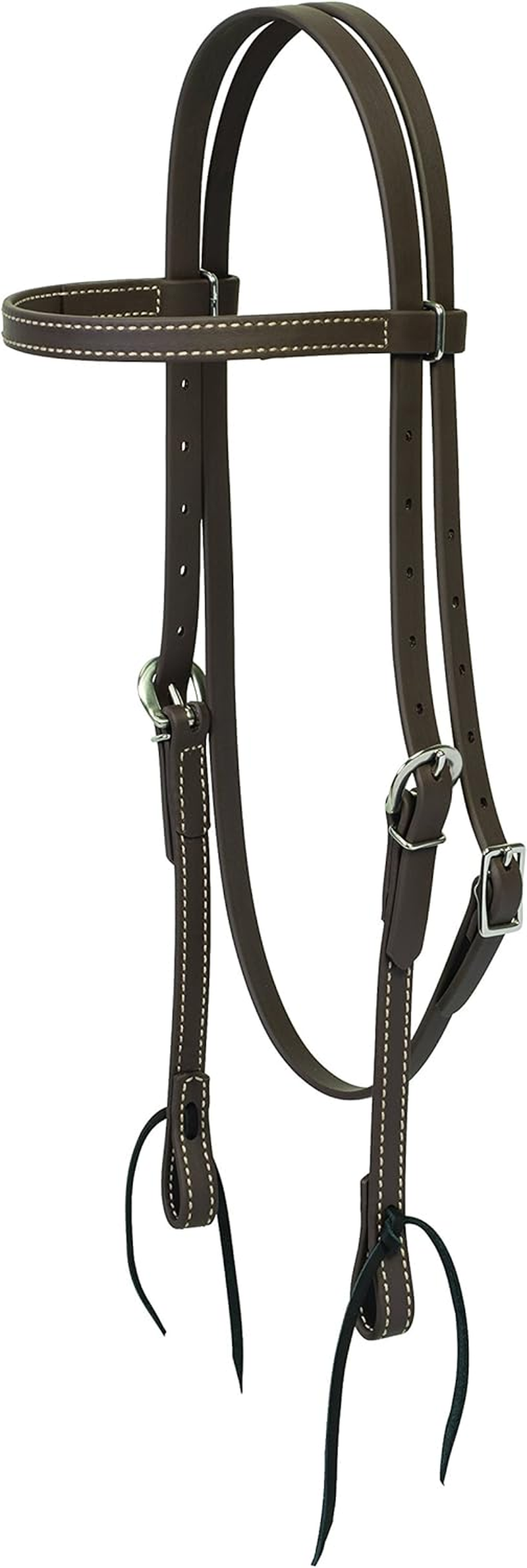 Weaver Leather Brahma Webb Brow Band Headstall, Black