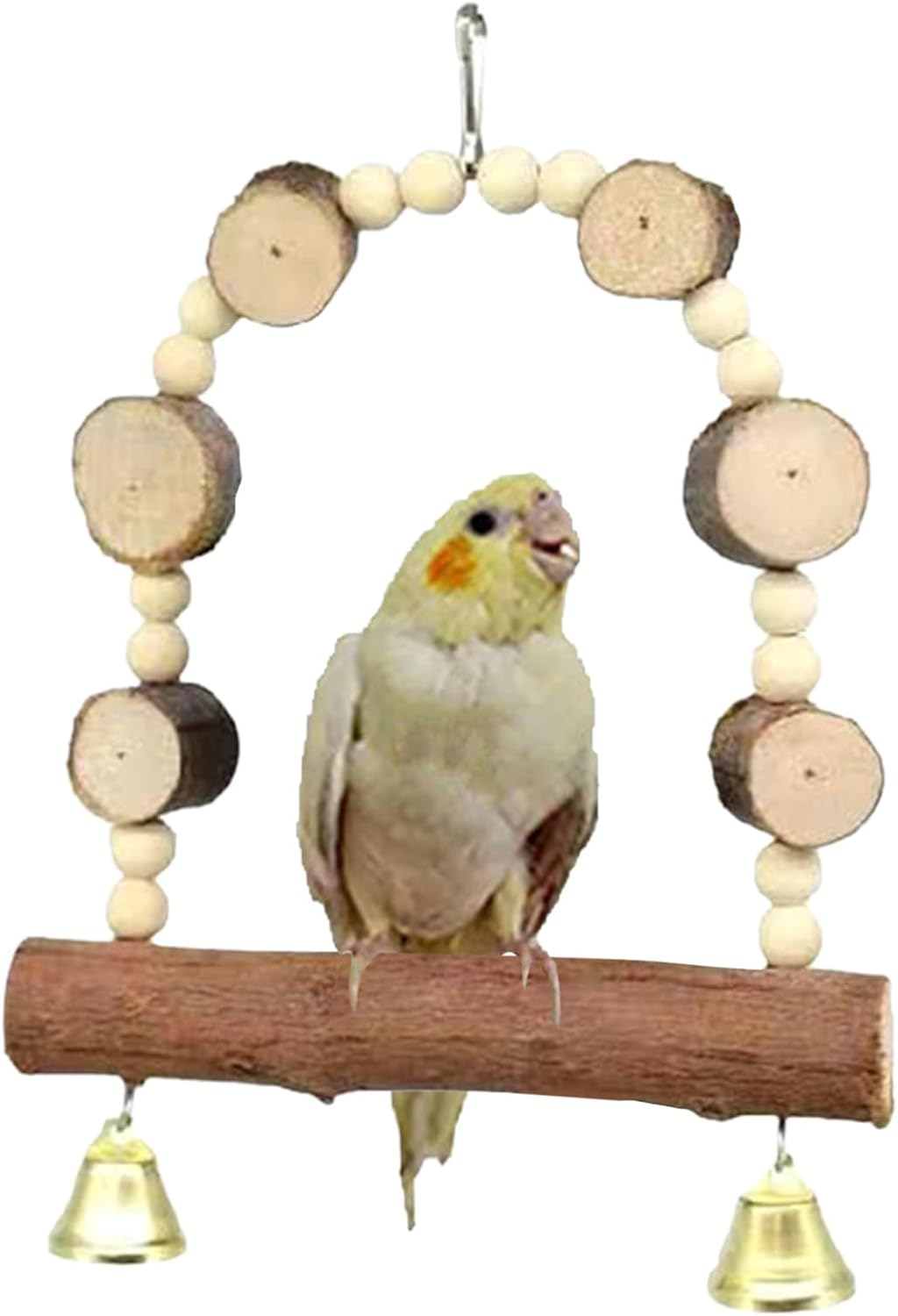 Bird Swing,Bird Perches for Parrots - Bird Swing Chewing Toys for Conures, Cockatiels, Budgies and Parrots, Bird Cage Accessories Puchen