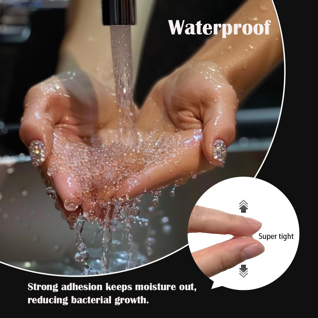 Jolly Snaps 2025Upgrade High Level of Nail Adhesive Tab with 600Pcs Nail Glue Stickers, Watertight and Elongated Design Fits Most Nail Bed for Gluing Press on Nail,Perfect for Long Nails image number 1