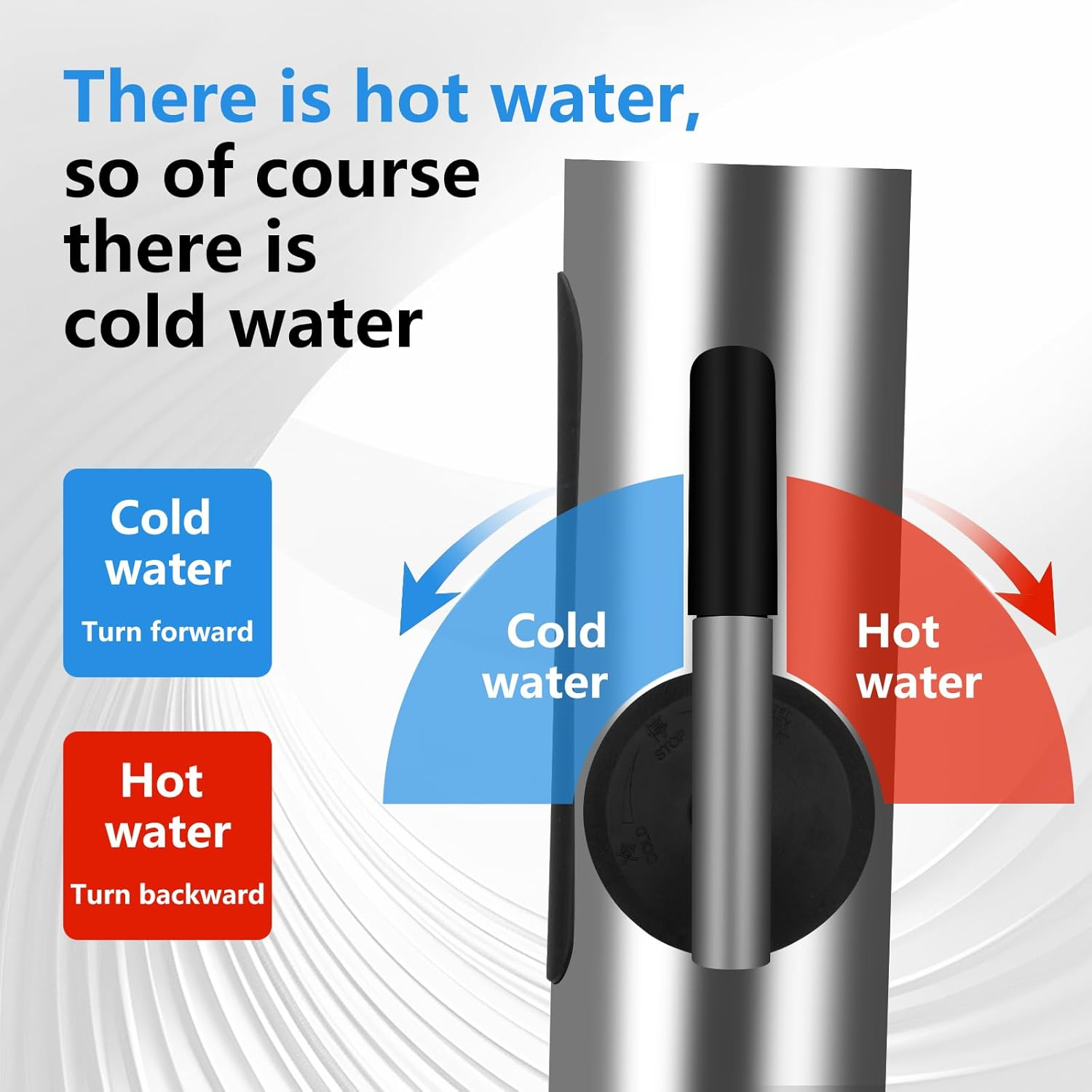 Hot and Cold Water Tap, Electric Stainless Steel Tap plus Integrated Instantaneous Water Heater, 360&deg; Rotating LED Instantaneous Water Heater, Tap, Water Boiler [Energy Class A]