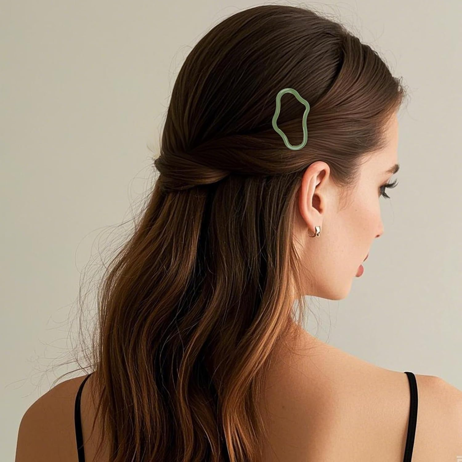 Pruadeor Pack of 10 Snap Hair Clips for Women Fashion Hair Clip Hair Accessories image number 3