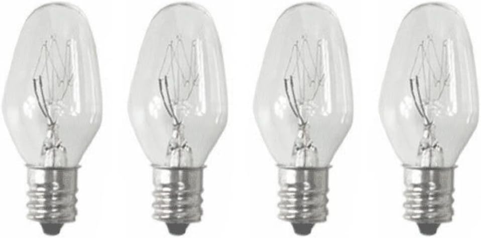 Sansai 4Pk 7W/240V E12 Replacement Bulb Clear for Night Light DB-458/DB-459