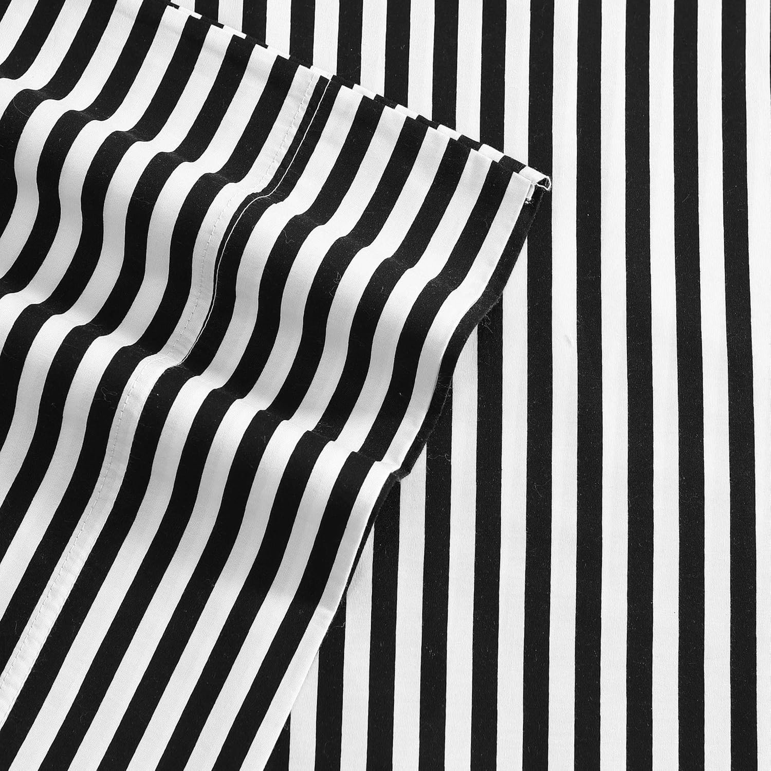 Marimekko - Queen Sheet Set, Premium Cotton Percale Bedding Set with Matching Shams, Lightweight & Breathable Bed Essentials (AJO Black, Queen) image number 1