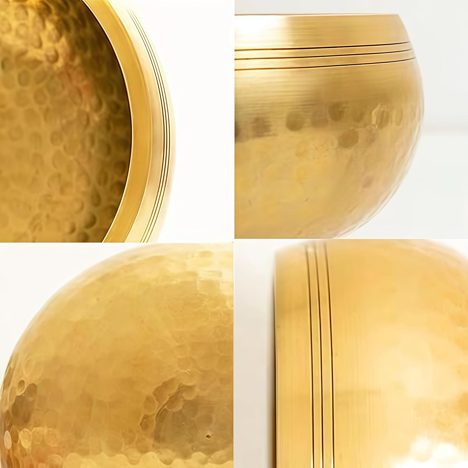 Tibetan Singing Bowl Set, Chakras Healing Bowl with Mallet and Silk Cushion,Handmade Singing Bowl for Yoga, Mindfulness, Healing, Meditation (3.15 Inches Diameter) image number 4