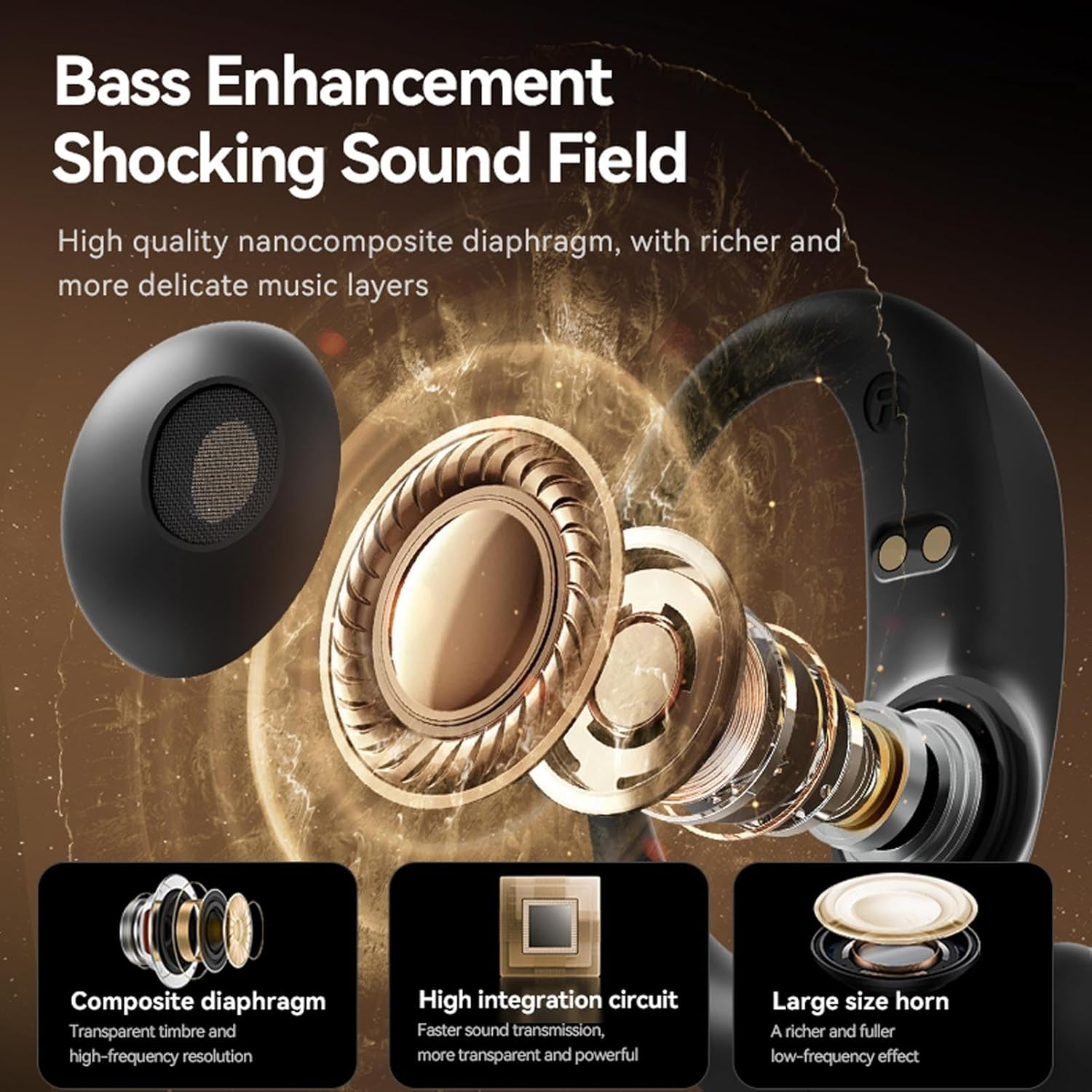 XUMIUZIY AI Real Time Translation Earbuds, 144 Languages Support & Dual Mic Noise Cancelling - Offline Translator Device for Business Meetings and Travel (Black) - Purple image number 3